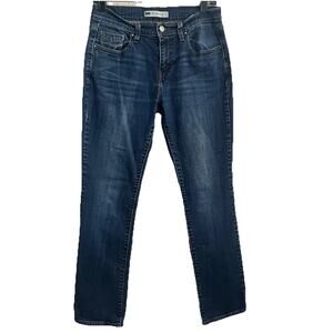 Levis 505 Jeans Womens 6 28x32 Straight Leg Dark Wash Stretch